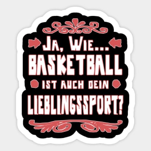 Basketball Korbleger Mädchen Frauen Korb Spruch Sticker